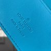 LV [Multiple short wallet] light blue (embossed)