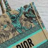 Tote tiger embroidery latest earth blue color
