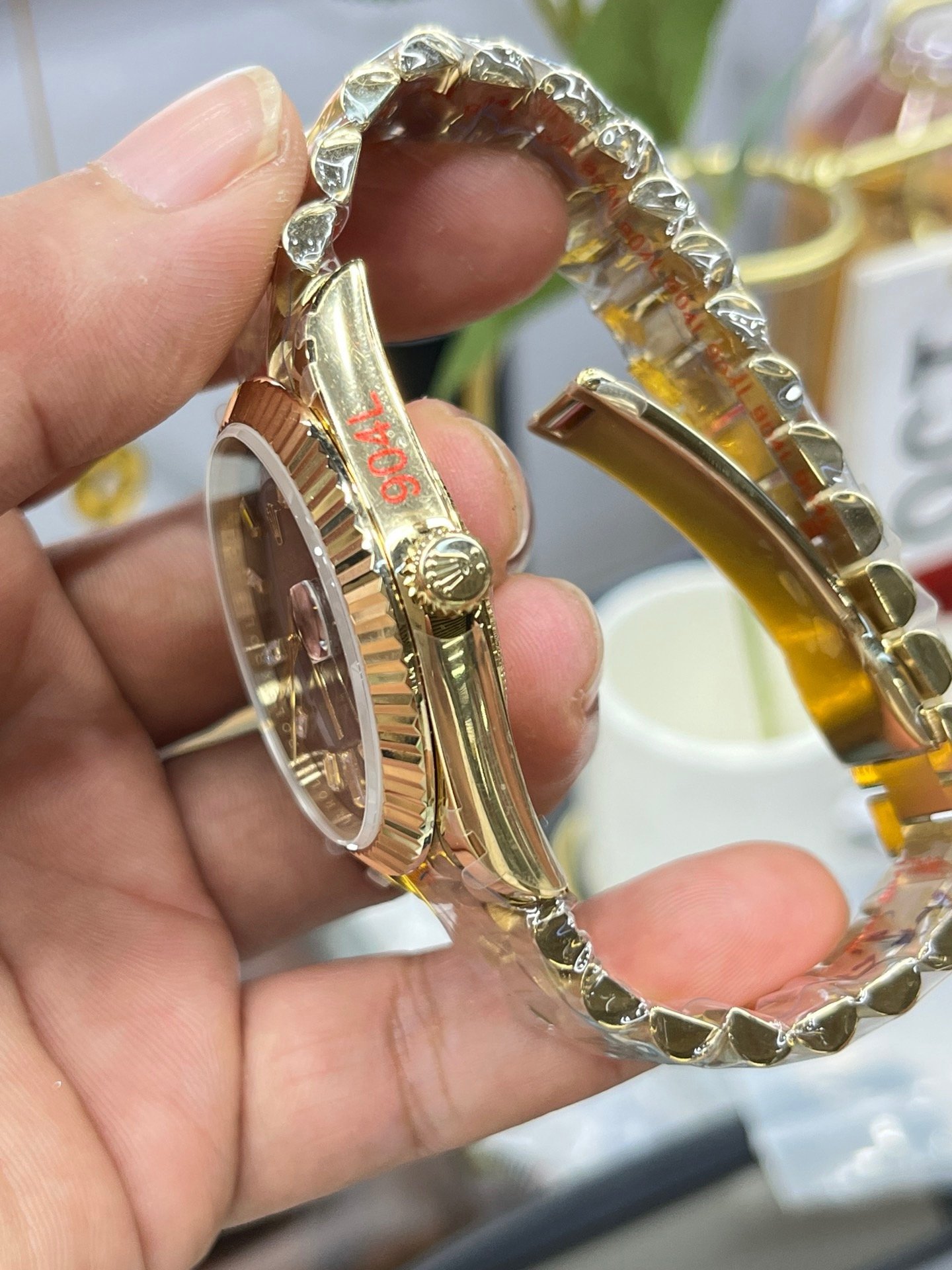 Rolex Day-Date 228238 Black Crystal Dial Yellow Gold President Bracelet Swiss 3255 Movement