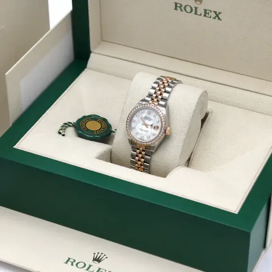 Christmas Promotion -Rolex Lady Datejust 28mm Everose Diamond Bezel Two-Tone 279381 For Women New