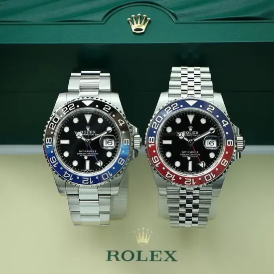Rolex GMT Master II Batman & Pepsi 126710 Oyster Jubilee Bracelet Stainless Steel