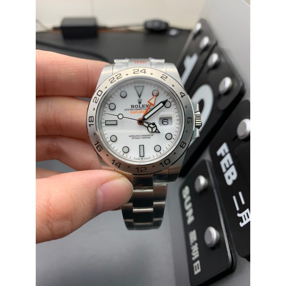 Rolex Explorer II 226570 White Dial Stainless Steel Super Clone Swiss Movement