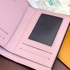 LV Pink! Short! Wallet Wallet made of soft monogramempreinte leather