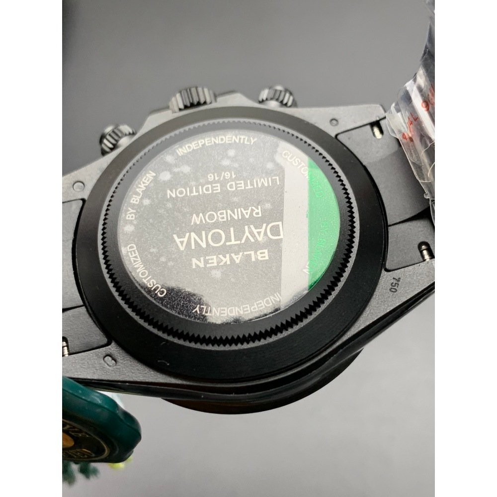 Rolex Daytona 116598 Rainbow 40mm Black Toned Black Dial Steel Swiss 4130 Movement