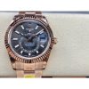 Rolex Sky-Dweller 336934 1:1 Best Edition Rose Gold Gray Dial Steel Swiss 2824 Movement