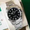 Rolex Explorer I MKII Stainless Steel Black Arabic Index 39mm 214270-0003 Unworn