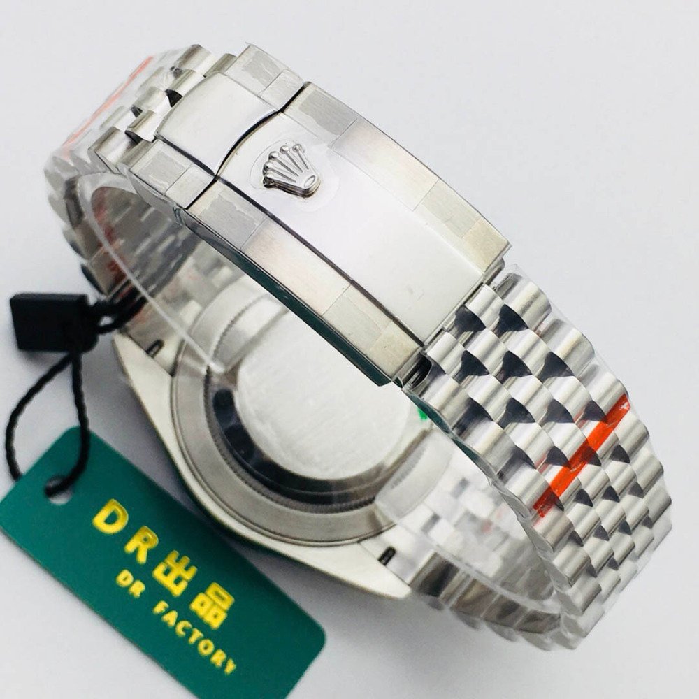 Rolex Datejust White Dial Diamond White Gold Jubilee Steel Swiss Clone Movement