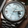 Rolex Oyster Perpetual Day-Date President 40mm in Platinum with Ice-Blue Dial Men's Watch 228236-0012 Brand New