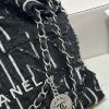 Chanel 24A 22Bag medium denim garbage bag AS3261W1080