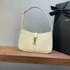 【𝑳𝑬 𝟓 𝑨 𝟕】𝙍𝙤𝙨𝙚 same style smooth plain leather 𝙃𝙊𝘽𝙊 handbag Plain leather Tabby Gold/Cream White 𝟔𝟓𝟕𝟐𝟐𝟖