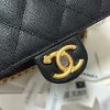 Chanel 23K litchi leather ball pattern chain backpack AS4490W1080