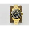 Rolex Submariner All Gold Black Dial Black Ceramic Bezel Swiss 3135 Movement