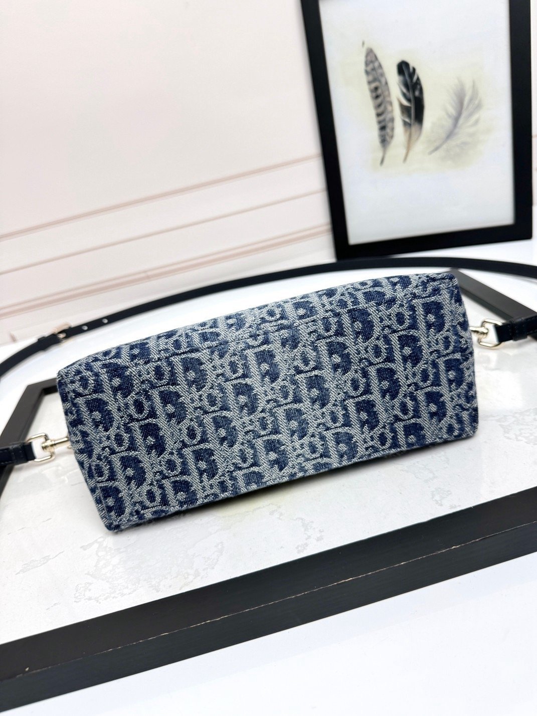 DiorTravel Nomad Clutch Lunch Box Bag Extended Strap D6663