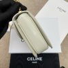 TEEN BESACE TRIOMPHE chain shiny cowhide handbag white