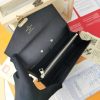 LV Diamond pattern leather embossed pochette metis handbag envelope wallet