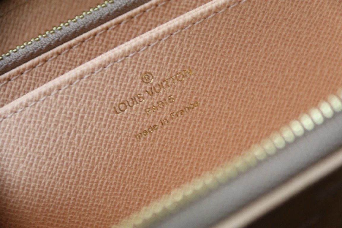 LV Gold Single Zipper Wallet Series