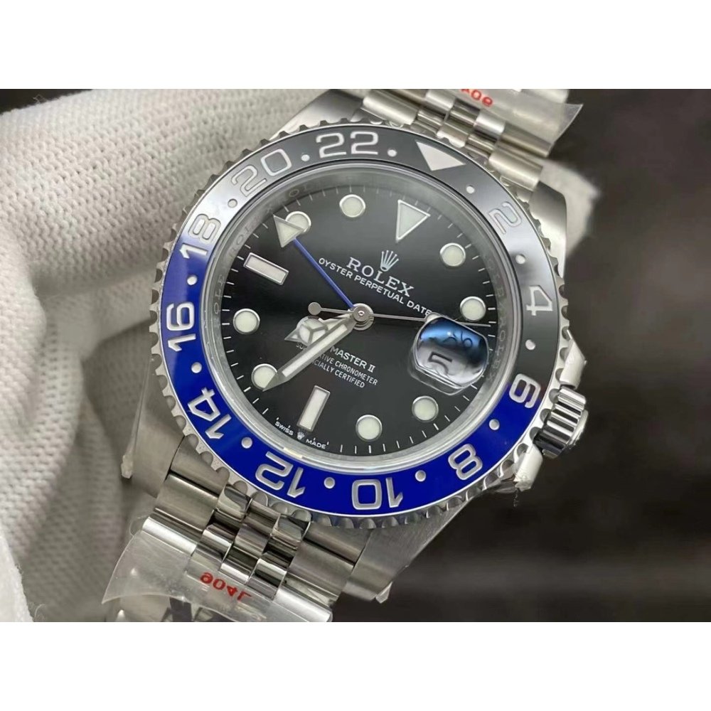 Rolex GMT Master II 126710BLNR Black And Blue Dial Jubilee Bracelet Swiss 3235 Movement
