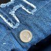 Chanel 24A 22Bag medium denim garbage bag AS3261W1080