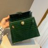 KL25 Emerald Gold Buckle Hermès Handbag