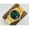 Rolex Day-Date All Gold Green Dial Diamond Bezel Swiss Clone 3255 Movement