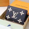 LV Silk Screen Blue Wallet Card Holder Wallet 11×8.5×3.5 cm