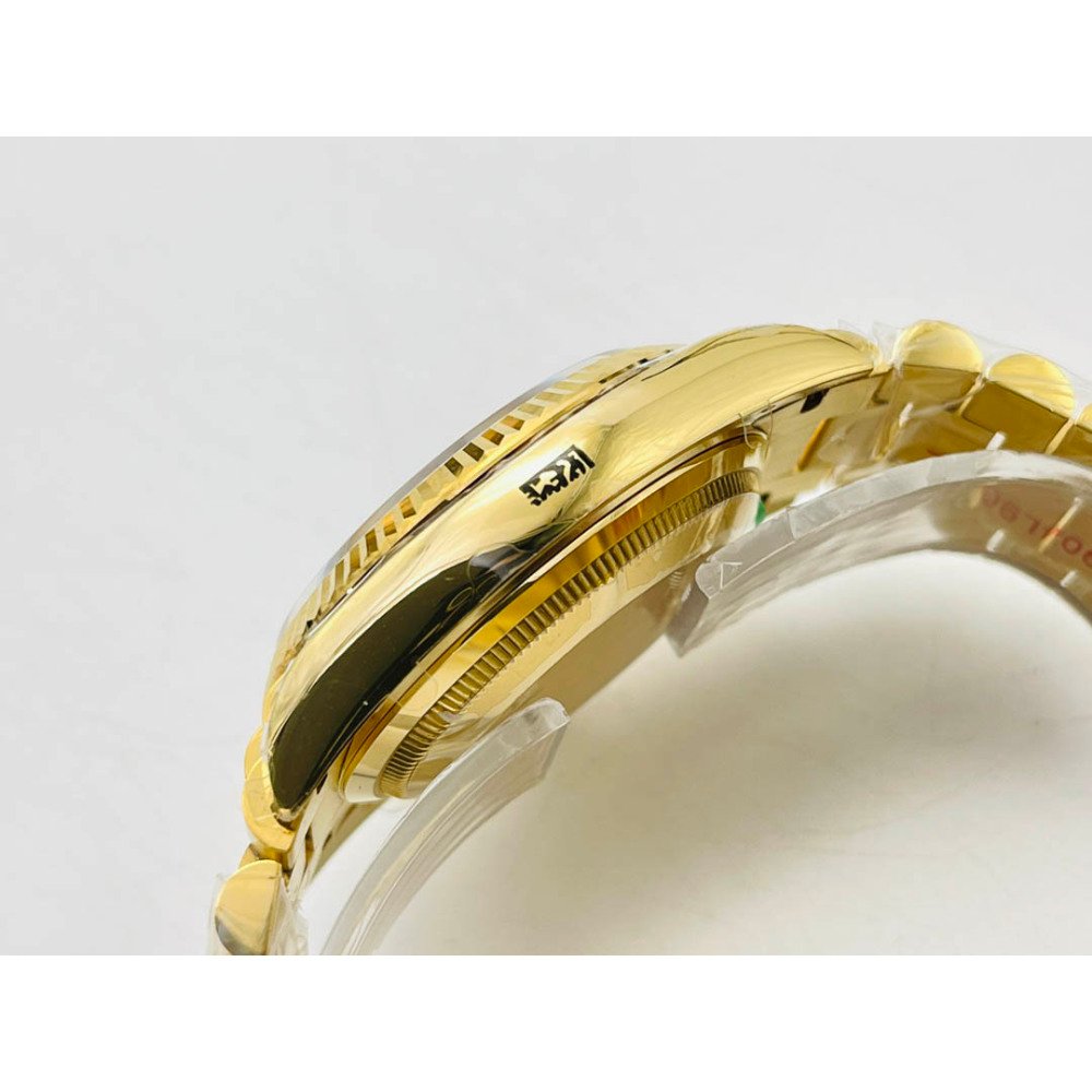 Rolex Day-Date All Gold Green Dial Diamond Bezel Super Clone 3255 Movement