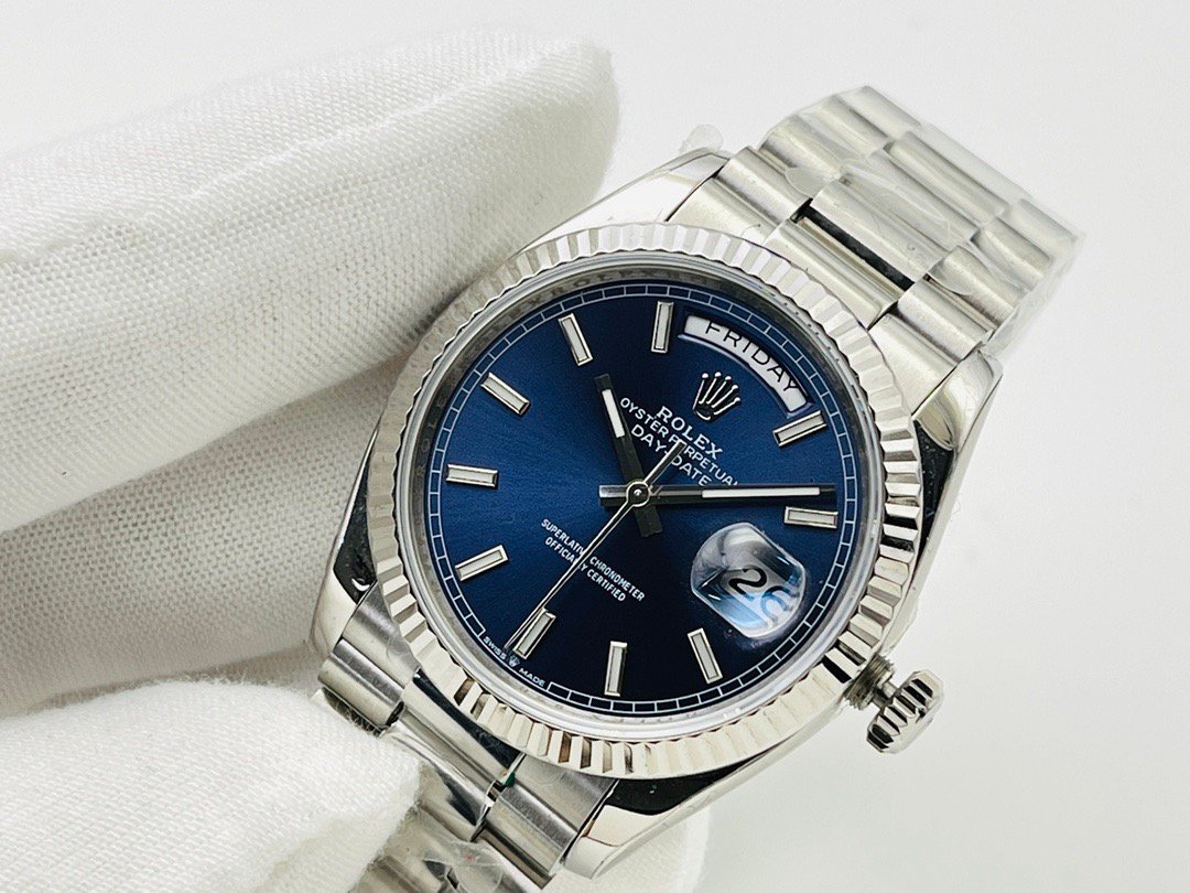 Rolex Day-Date 40mm 3255 white or blue