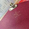 LV Diamond pattern leather embossed pochette metis handbag envelope wallet
