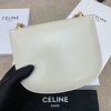 TEEN BESACE TRIOMPHE chain shiny cowhide handbag white