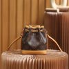 Louis Vuitton Nano Mini small bucket m81266 old flower 13*16*10cm