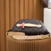 BUMBA waist bag m43644 French original leather full steel hardware