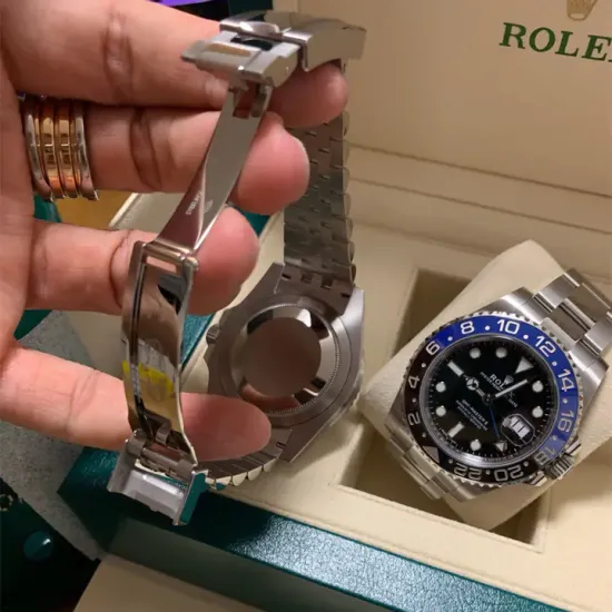 Rolex GMT Master II Batman & Pepsi 126710 Oyster Jubilee Bracelet Stainless Steel