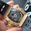 Richard Mille Rose Gold RM11-03 Men Automatic Transparent Dial