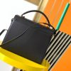Cassandra Medium Grain-Pressed Leather Tote Bag