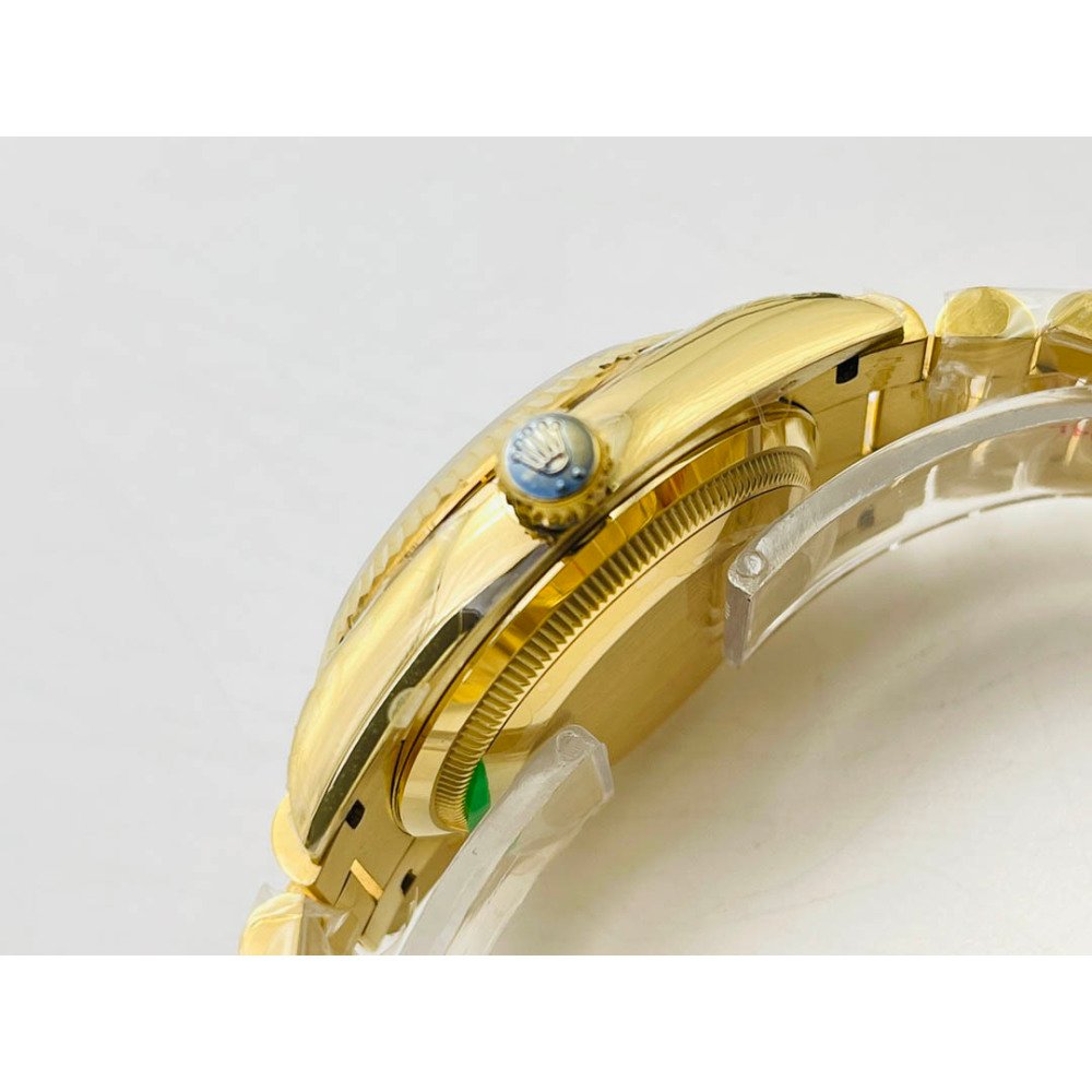 Rolex Day-Date All Gold Green Dial Diamond Bezel Super Clone 3255 Movement