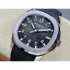 Patek Philippe Aquanaut 5167-001 SS 3KF Best Edition Gray Dial on Black Rubber Strap A324 Super Clone V3