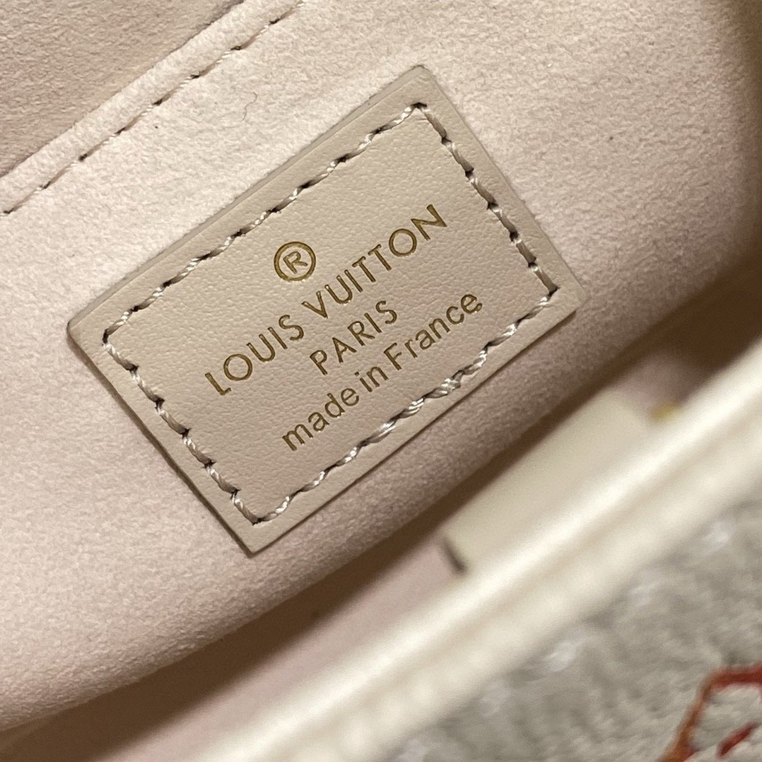 Louis Vuitton OnTheGo BB Handbag Sunrise Aquarelle Series Strawberry Red Silk Screen M47115