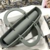 Lady Dior seven check frosted rattan beef leather clamshell handbag with shoulder strap M0566