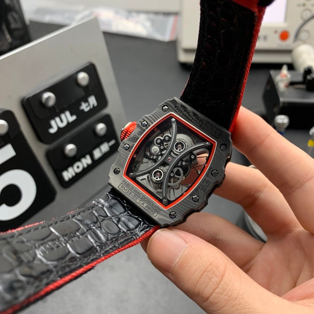 Richard Mille RM 53-01– Red Case Black Strap