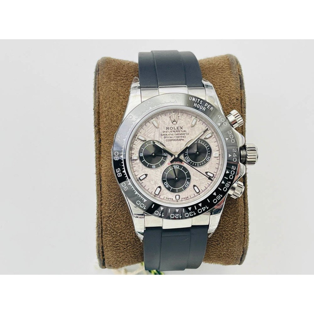 Rolex Daytona 116518LN Steel Rubber Meteorite Dial Swiss 4130 Movement