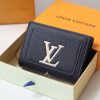 LV Silk Screen Blue Wallet Card Holder Wallet 11×8.5×3.5 cm