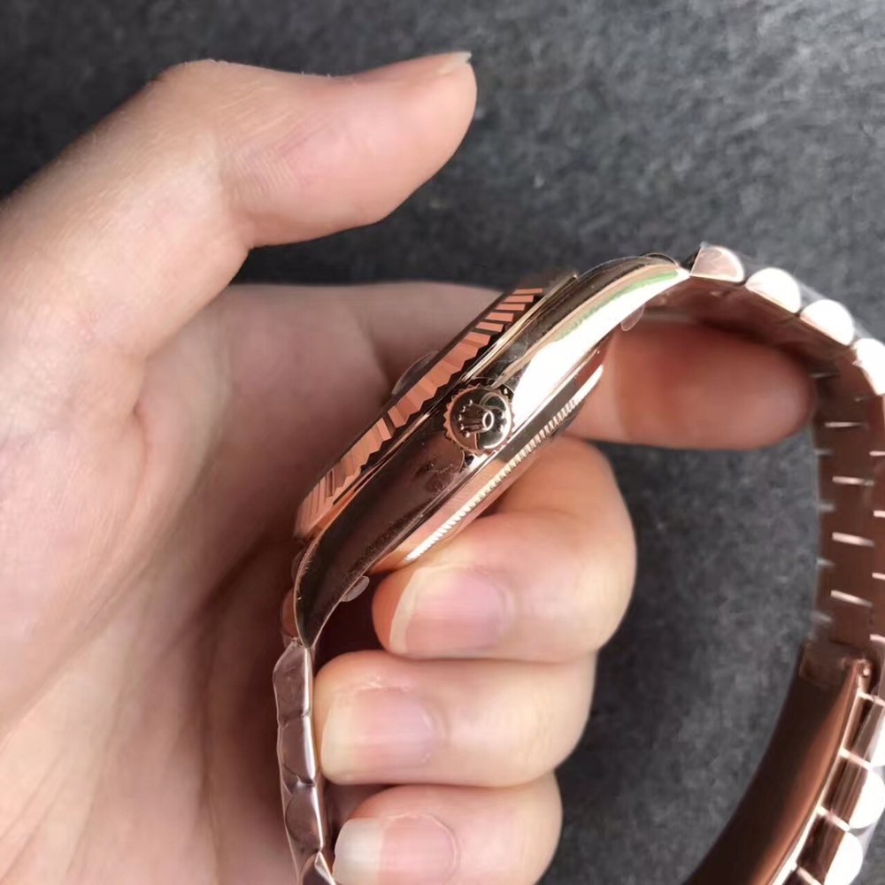 Rolex Day-Date 228235 Rose Gold Sundust Dial President Bracelet A3255 (Tungsten Heavy Versio)