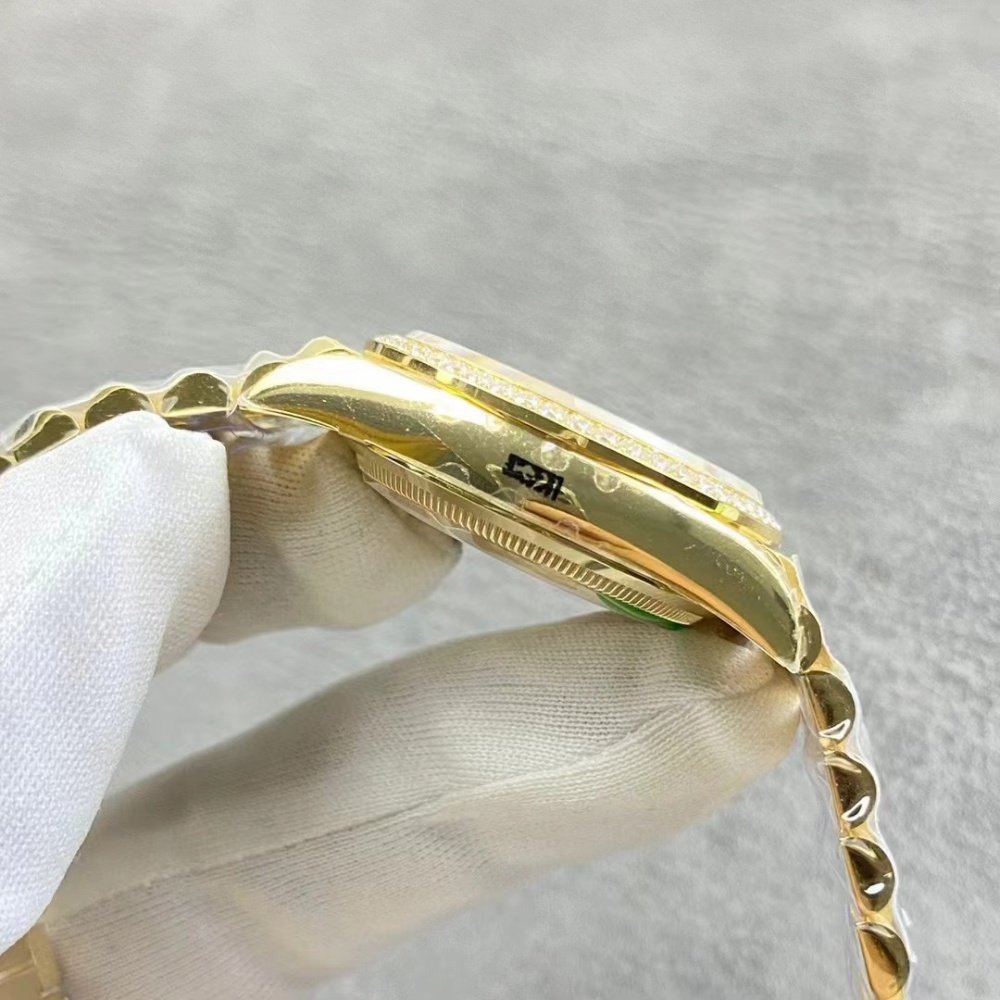 Rolex Day-Date 228348 All Gold Dial Dimond President Bracelet Superclone Swiss Movement