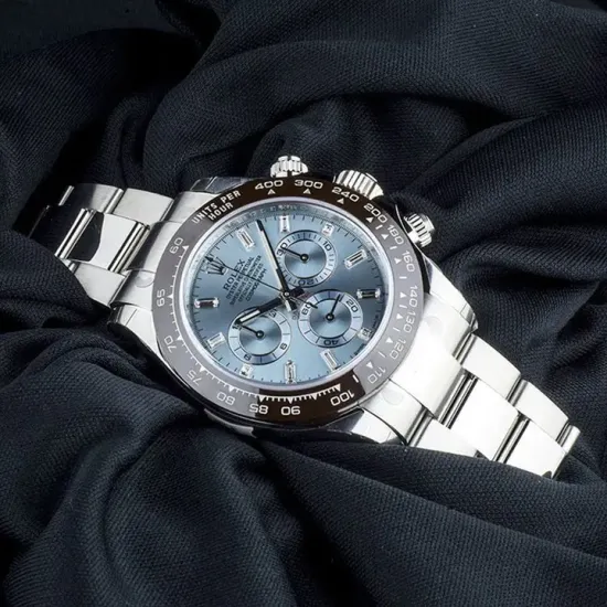 Rolex Cosmograph Daytona 40mm Platinum Ice-Blue Dial m116506-0002 Unworn