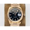 Rolex Day-Date Rose Gold Black Dial Super Clone Swiss 3255 Movement