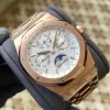 AP Royal Oak 41mm Complicated 26574 RG APS F1:1 Best Edition Silver Dial on GR Bracelet A5134 (CHS)ilver