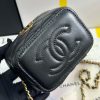Chanel 24A Workshop enamel adjusting button makeup case 96080W650