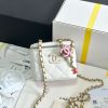 Chanel 24A Workshop enamel adjusting button makeup case 96080W650