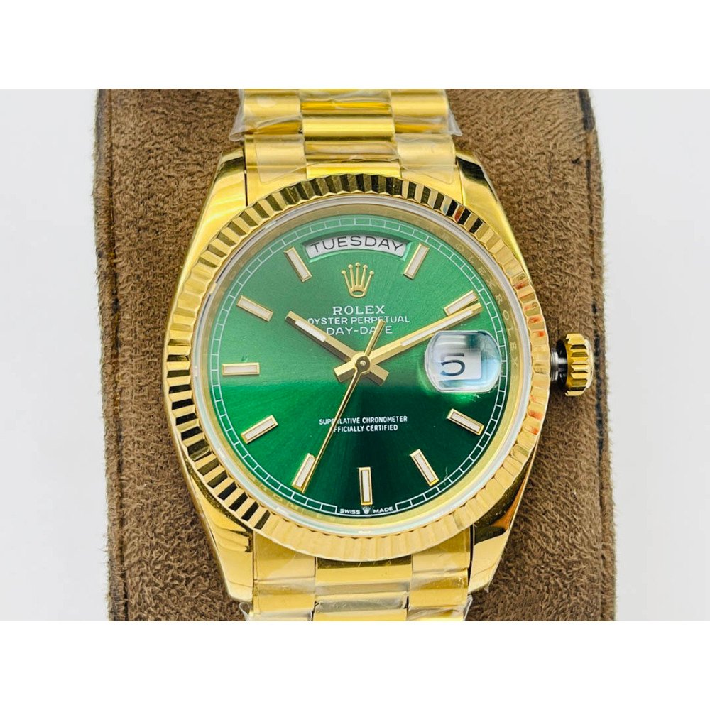 Rolex Day-Date All Gold Light Green Dial Super Clone Swiss 3255 Movement
