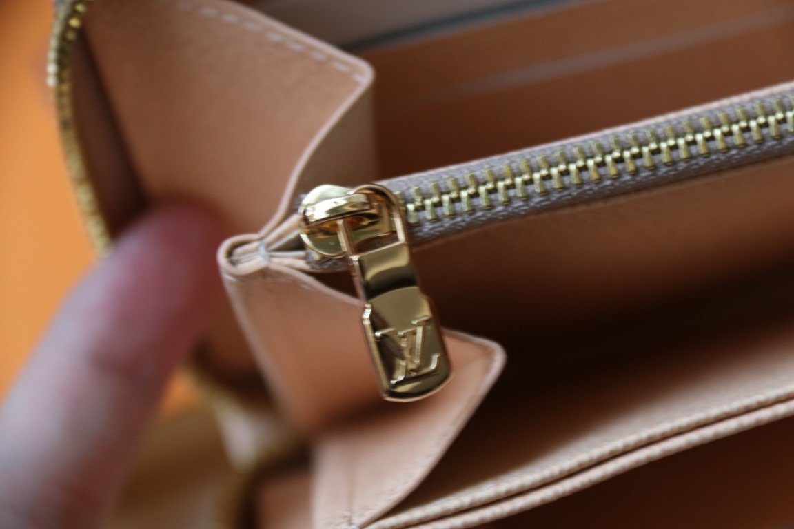 LV Gold Single Zipper Wallet Series